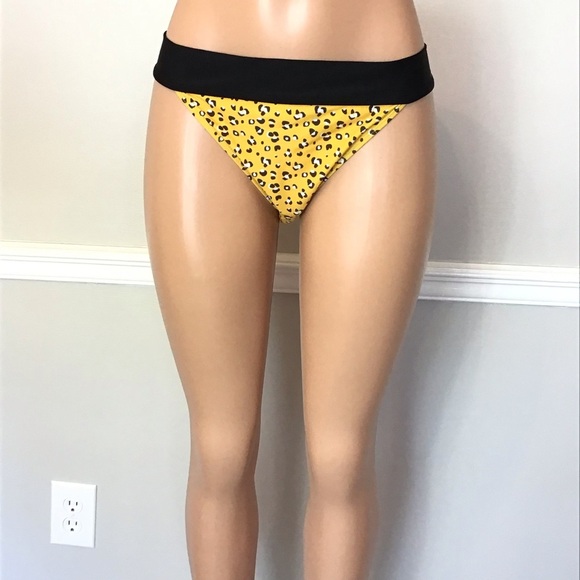 Sugar Coast Womens Wild Cat Leopard Print Cheeky Bikini Bottoms Size XL - Picture 4 of 10